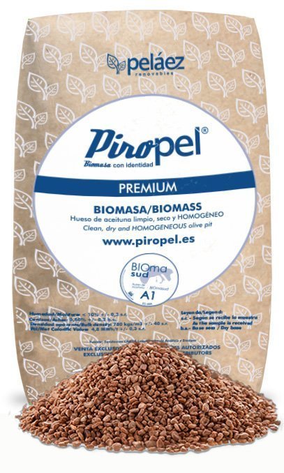 Hueso de Aceituna Certificado A1 en Sacos – Palet 70 x 15 kg | Garzón Green Energy - Imagen 2