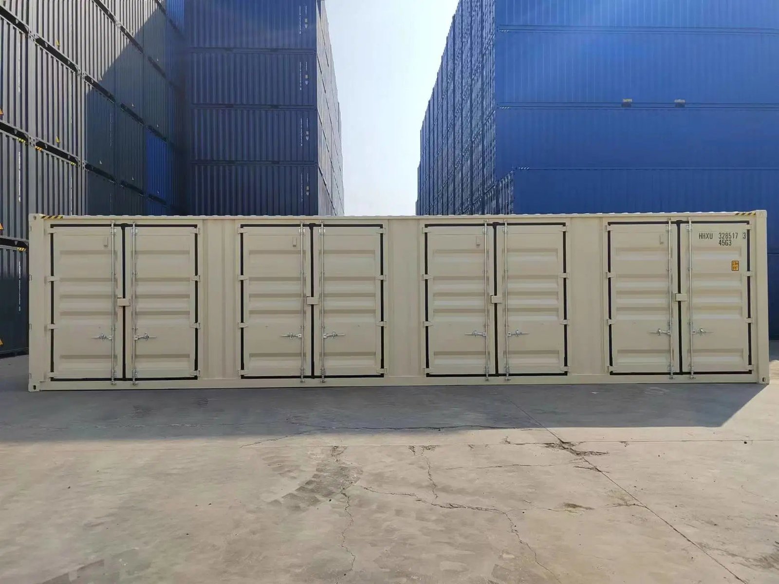 Contenedor marítimo 40 pies lateral abierto beige nuevo - Imagen 6