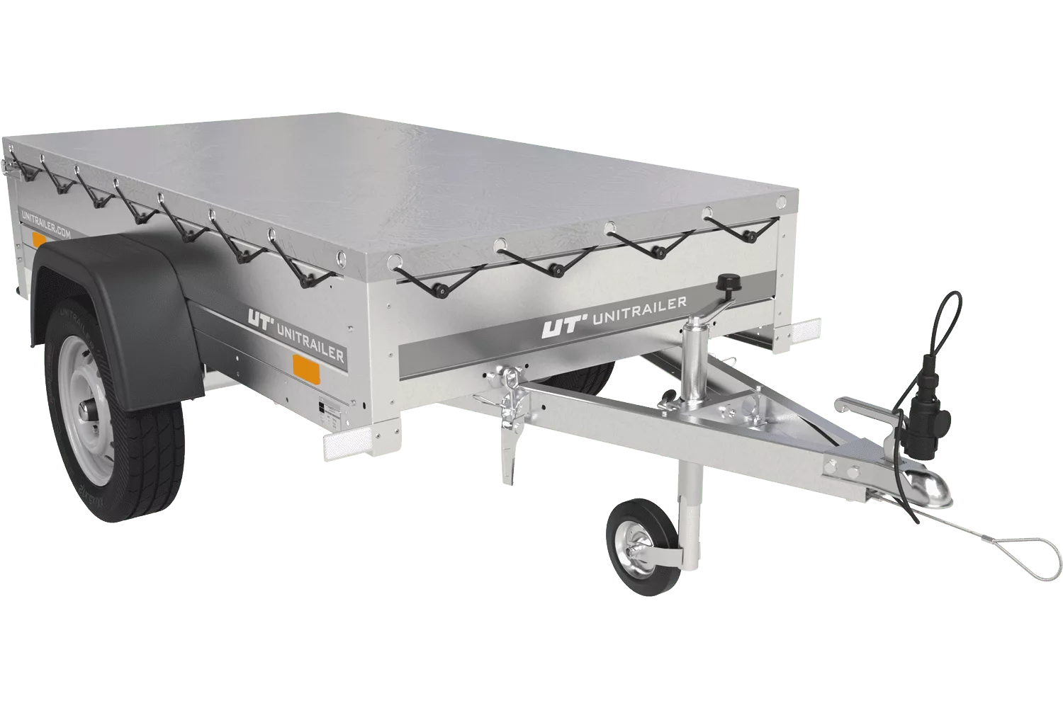 Gartenanhänger Garden Trailer 200 KIPP – 750 kg mit Stützrad, H-0-Rahmen & Plane