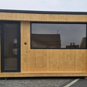 Modulare Sauna 10 m² mit Ruhebereich – Ganzjahres-Sauna schlüsselfertig