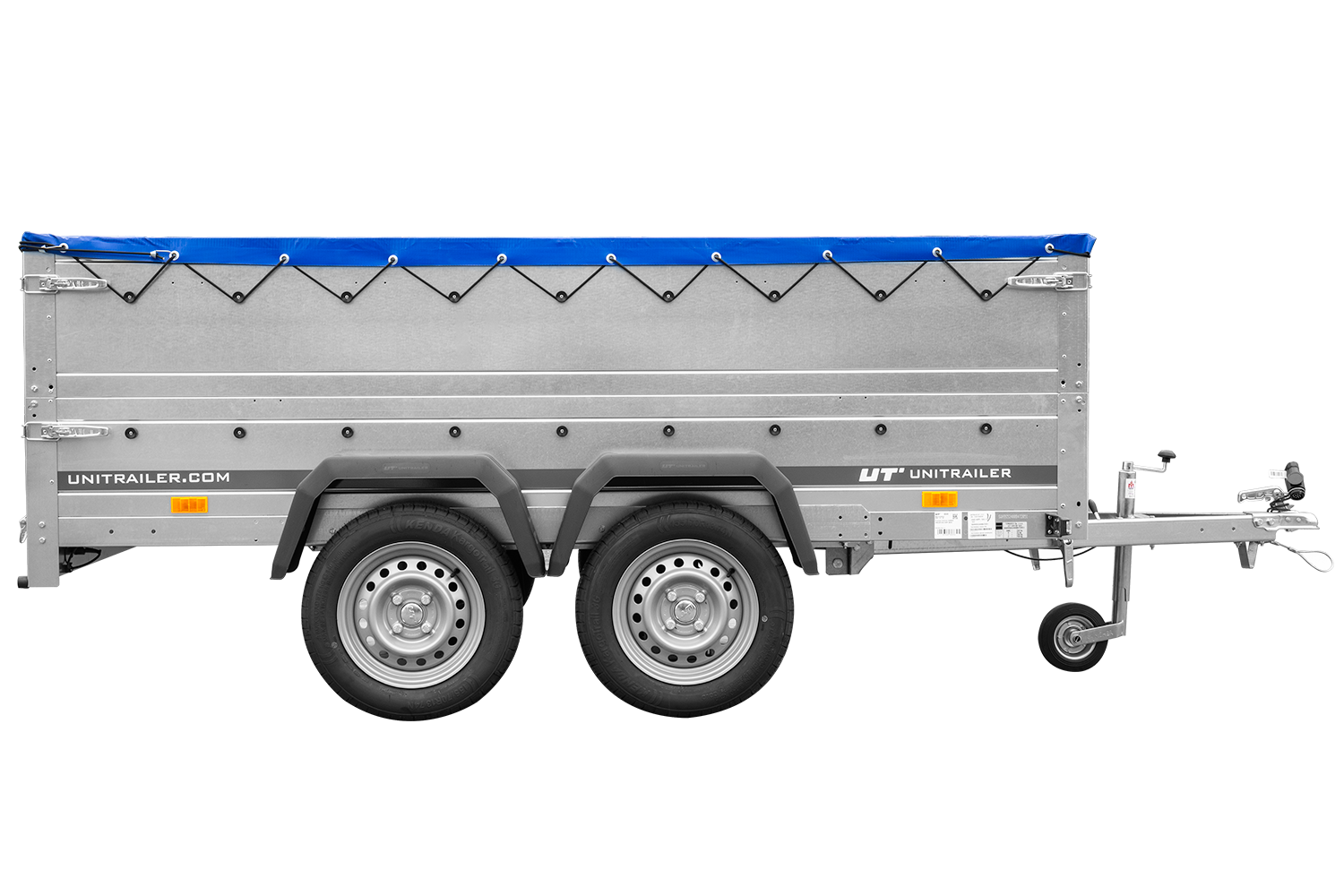 Tandemachser Anhänger GARDEN TRAILER 264/2 KIPP 264×125 | 750 kg | Bordwandaufsatz & Flachplane | UNITRAILER - Imagen 2