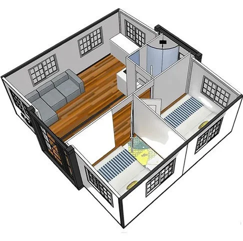 Containerhaus Compleet Deluxe 2024 – 2 Schlafzimmer, schlüsselfertig & isoliert - Imagen 2