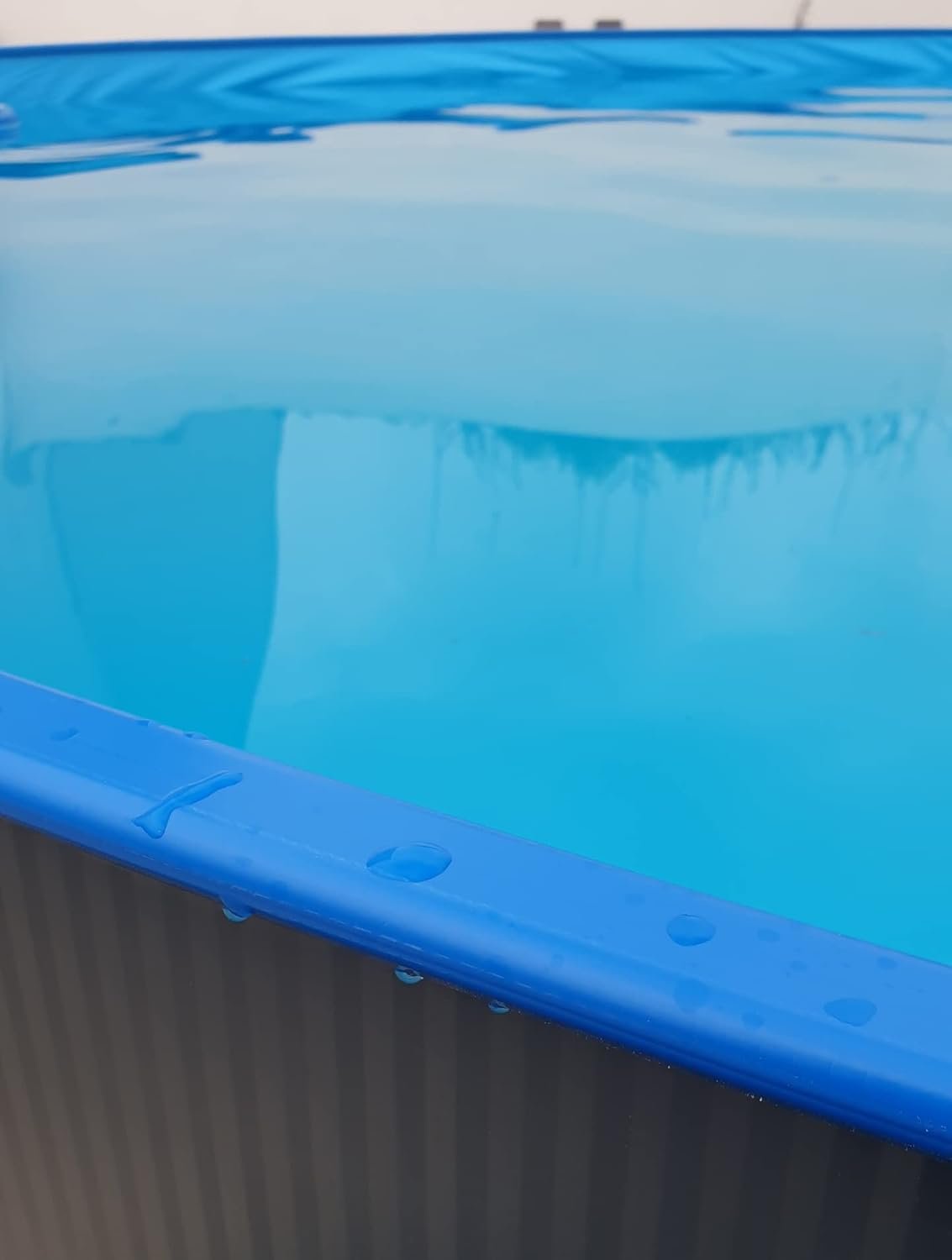 Piscina de Pared de Acero, 350 x 120 cm, Color Antracita - Imagen 2