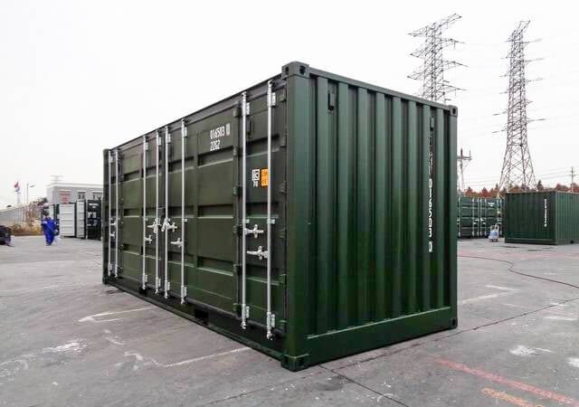 Contenedor Verde de 20 Pies con Lado Abierto - Imagen 7