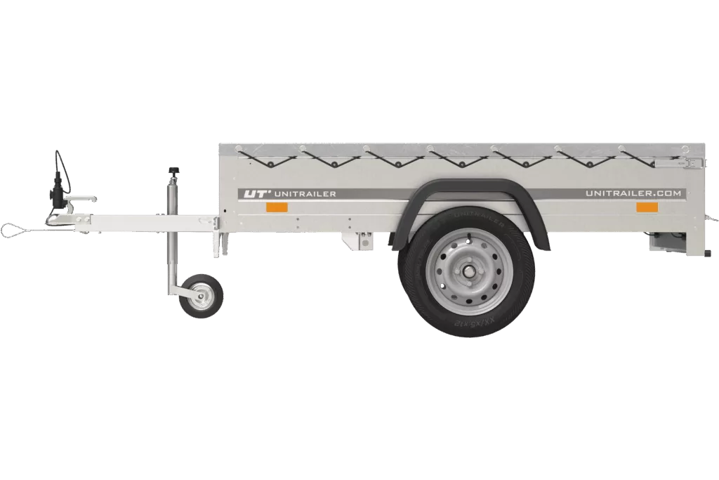 Gartenanhänger Garden Trailer 200 KIPP – 750 kg mit Stützrad, H-0-Rahmen & Plane - Imagen 6