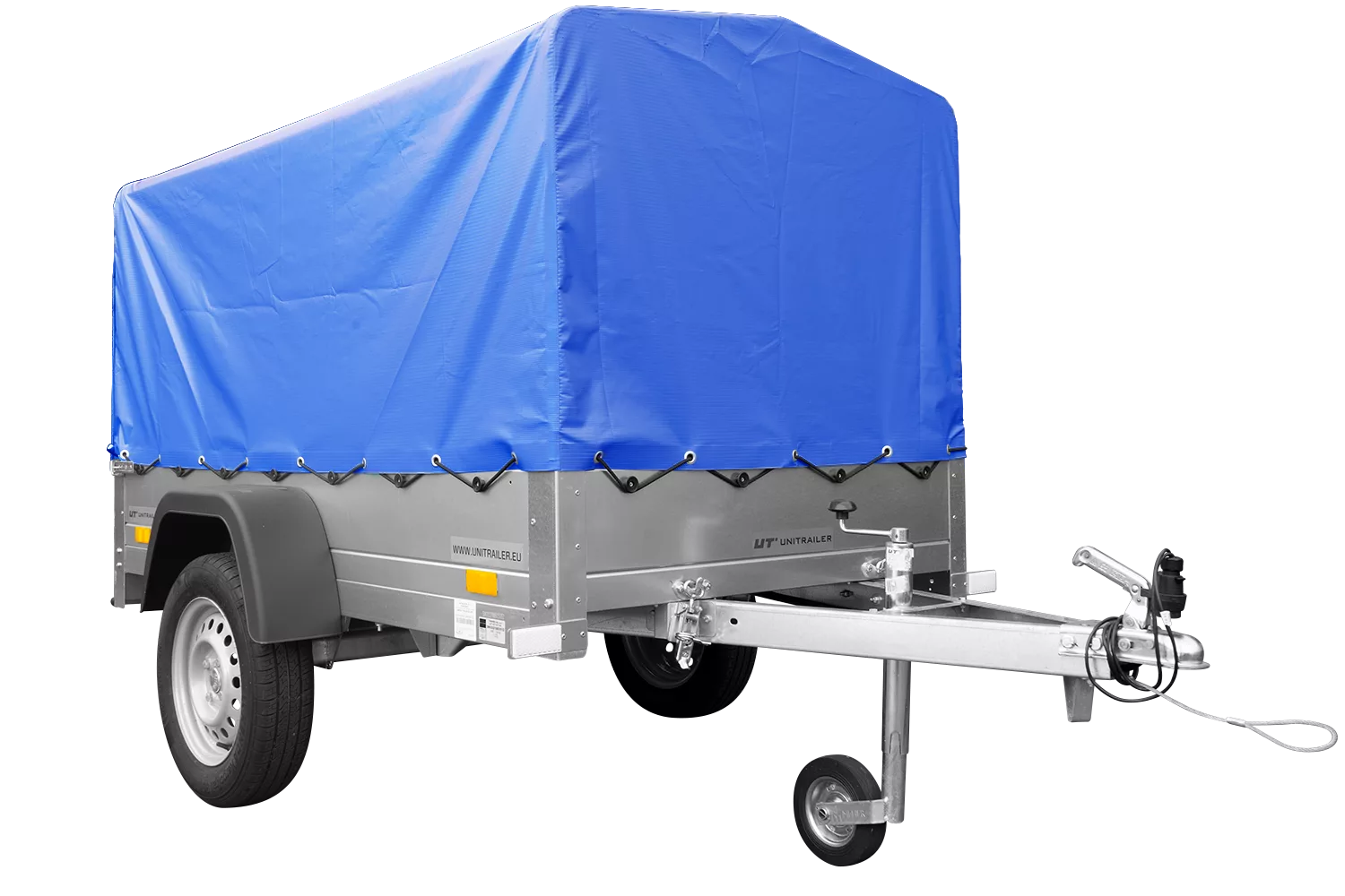 Pkw Anhänger mit Plane GARDEN TRAILER 201 KIPP 200×125 cm | 750 kg | kippbar | Hochplane | UNITRAILER - Imagen 9