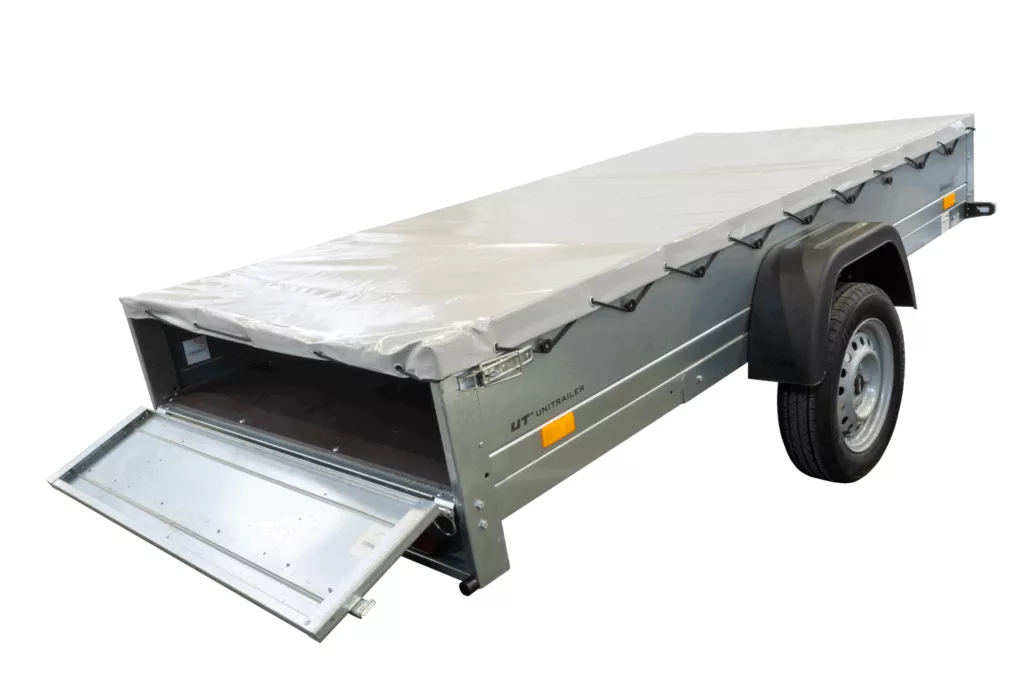 Pkw Anhänger mit Flachplane GARDEN TRAILER 264 KIPP | 264×125 cm | 750 kg | kippbar | UNITRAILER - Imagen 9