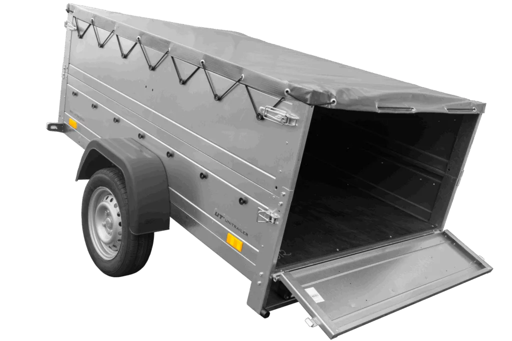 Kippbarer Pkw Anhänger GARDEN TRAILER 201 KIPP mit Bordwandaufsatz, Stützrad & Flachplane | 750 kg | UNITRAILER - Imagen 9