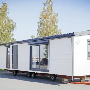 Möbliertes T3 Mobilheim 12x4 m – 48 m² Ganzjahreswohnmobil mit Komplettausstattung