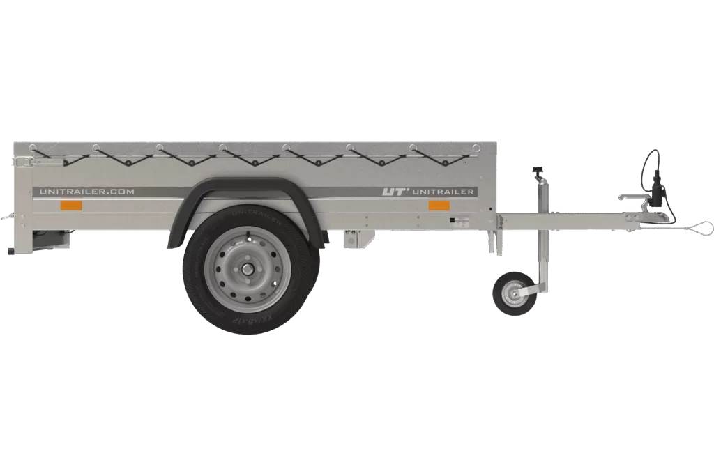 Gartenanhänger Garden Trailer 200 KIPP – 750 kg mit Stützrad, H-0-Rahmen & Plane - Imagen 5
