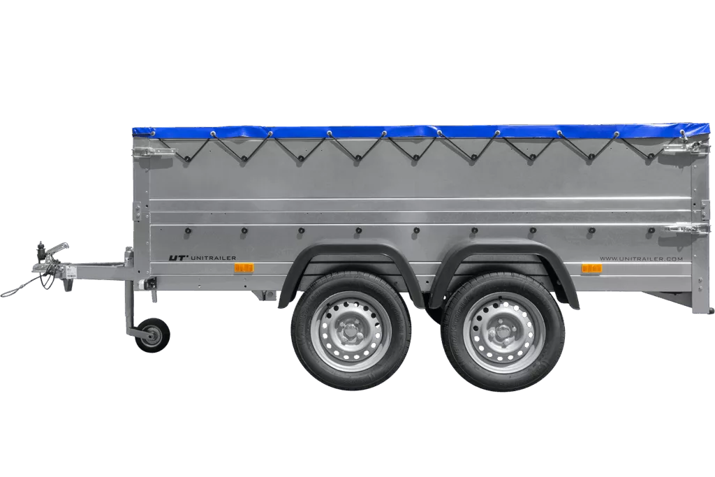 Tandemachser Anhänger GARDEN TRAILER 264/2 KIPP 264×125 | 750 kg | Bordwandaufsatz & Flachplane | UNITRAILER - Imagen 8