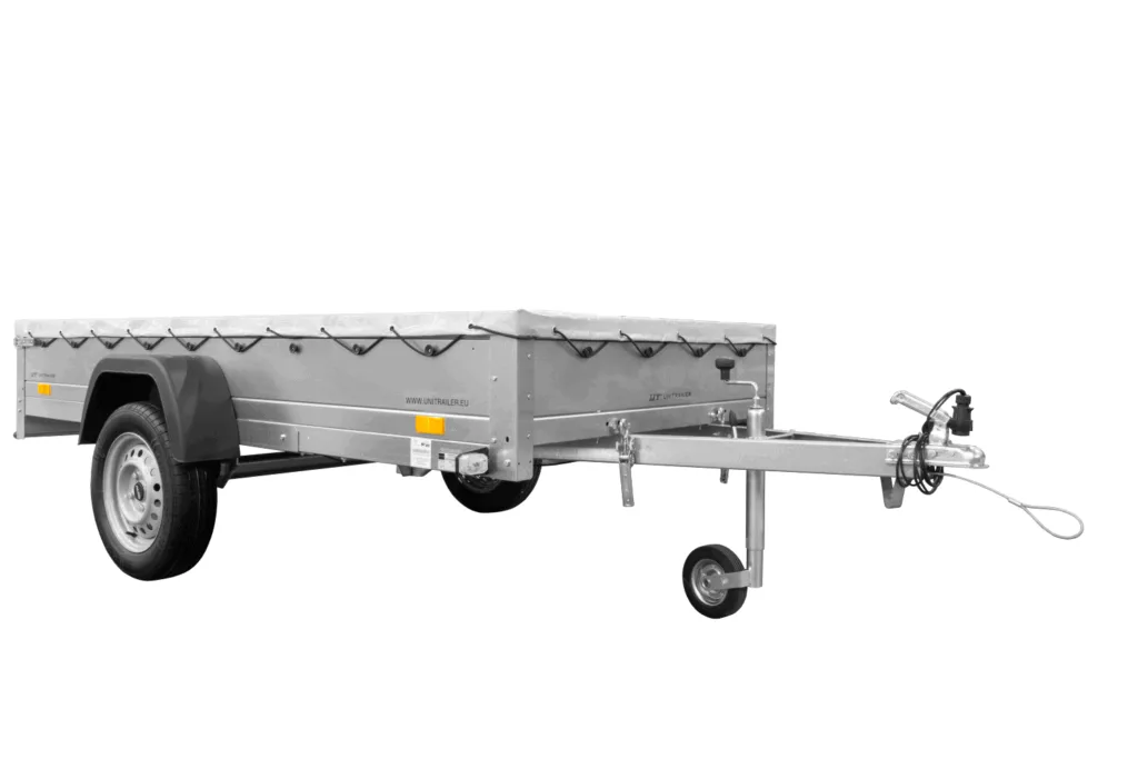 Pkw Anhänger mit Flachplane GARDEN TRAILER 264 KIPP | 264×125 cm | 750 kg | kippbar | UNITRAILER - Imagen 8