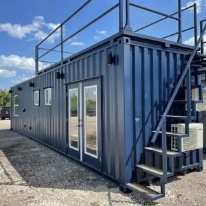 Luxuriöses Containerhaus 40 Fuß mit Dachterrasse – Schlüsselfertiges Wohncontainer-Tiny-House