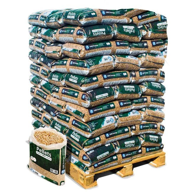 Palet 88 sacos GME WoodPellet 15 kg – ENplus A1, ecológico y alto poder calorífico - Imagen 2
