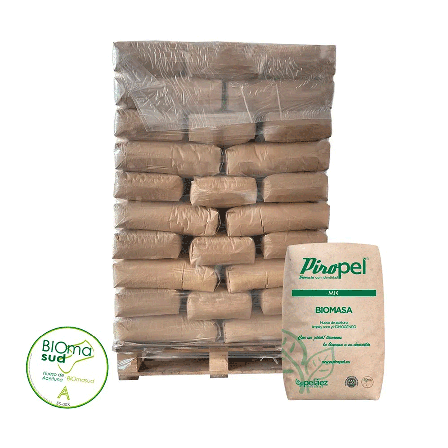 Hueso de Aceituna Certificado A1 en Sacos – Palet 70 x 15 kg | Garzón Green Energy - Imagen 5