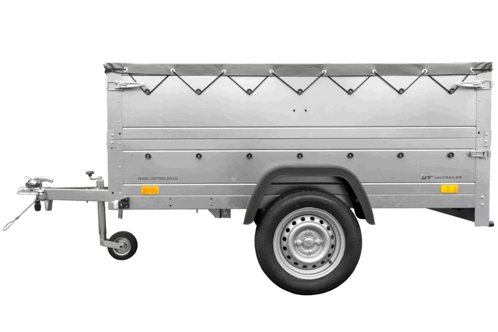 Kippbarer Pkw Anhänger GARDEN TRAILER 201 KIPP mit Bordwandaufsatz, Stützrad & Flachplane | 750 kg | UNITRAILER - Imagen 7