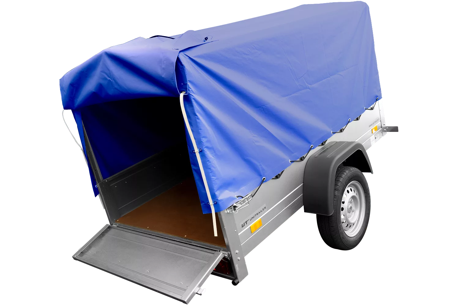 Pkw Anhänger mit Plane GARDEN TRAILER 201 KIPP 200×125 cm | 750 kg | kippbar | Hochplane | UNITRAILER - Imagen 6