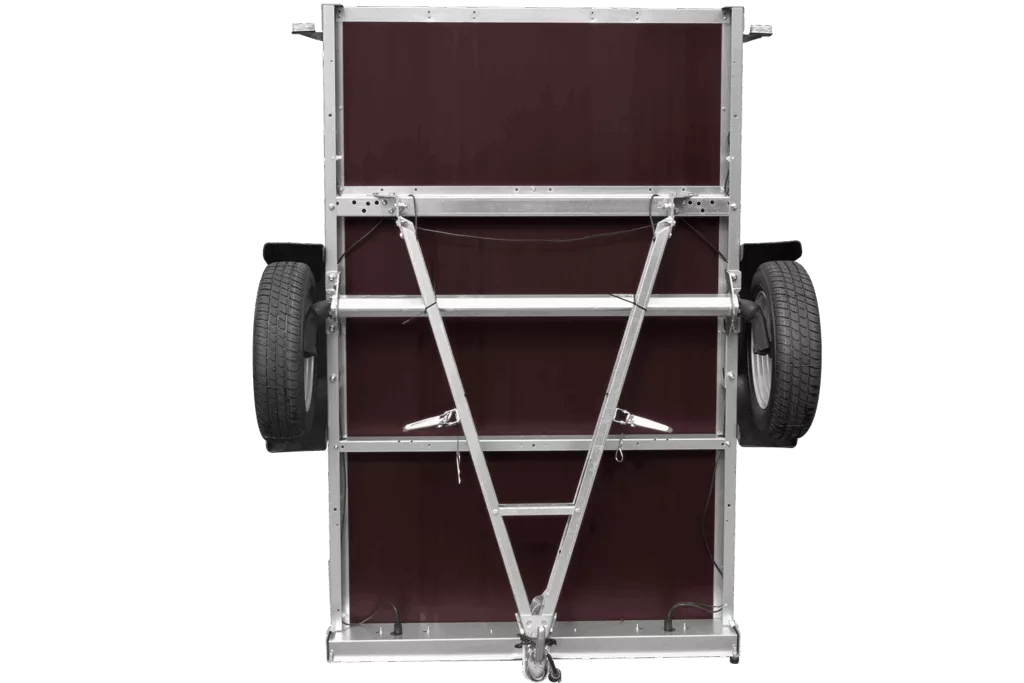 Pkw Anhänger kippbar Garden Trailer 201 KIPP 200×125 cm mit Flachplane & Stützrad | 750 kg | UNITRAILER - Imagen 6