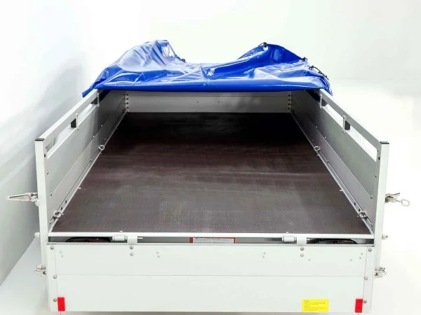 Koch PKW-Anhänger Typ U7 150×300 cm | 750 kg | Flachplane Profi blau | Alu-Tieflader - Imagen 10