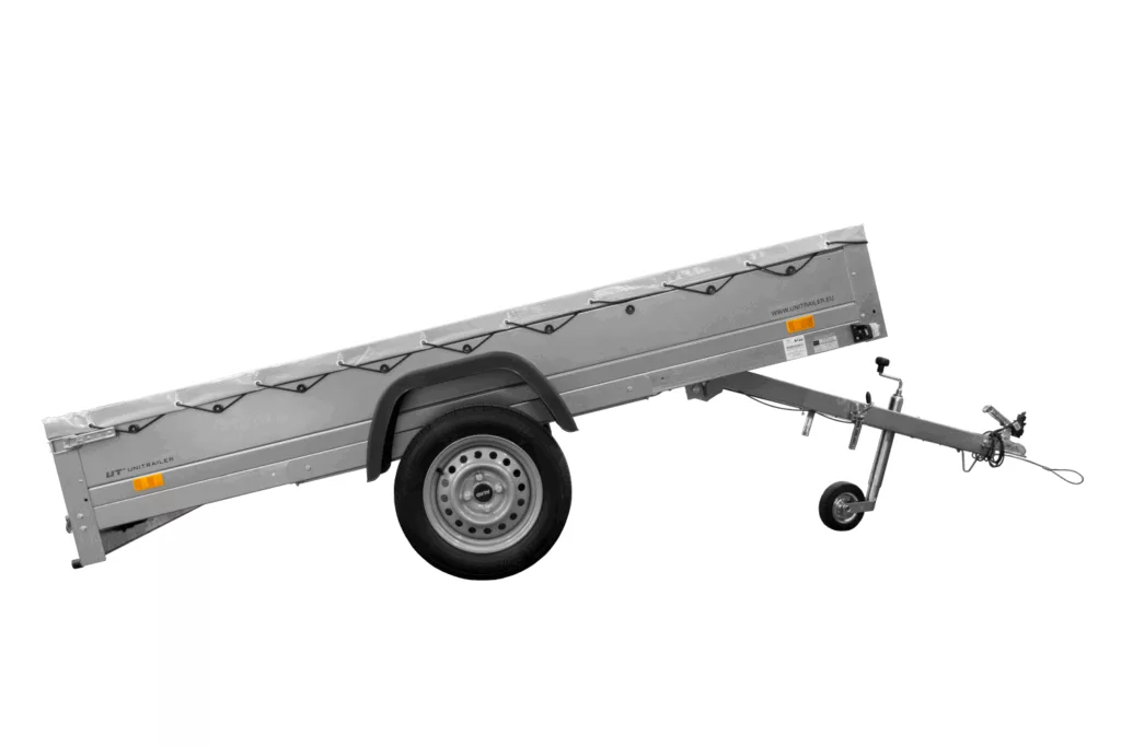 Pkw Anhänger mit Flachplane GARDEN TRAILER 264 KIPP | 264×125 cm | 750 kg | kippbar | UNITRAILER - Imagen 5
