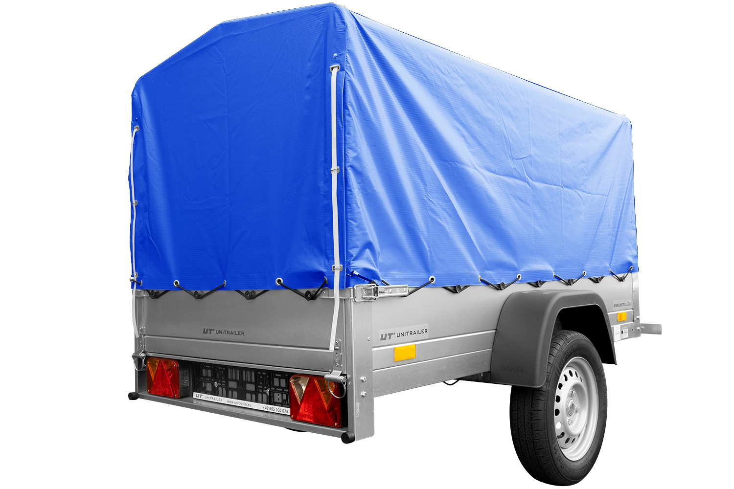 Pkw Anhänger mit Plane GARDEN TRAILER 201 KIPP 200×125 cm | 750 kg | kippbar | Hochplane | UNITRAILER - Imagen 4