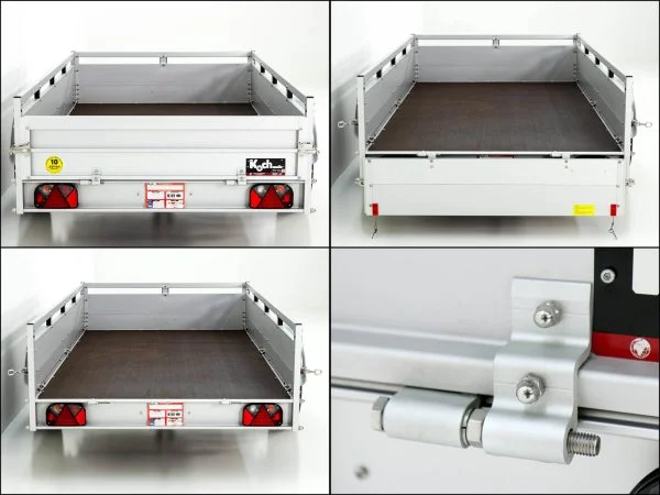 Koch PKW-Anhänger Typ U7 150×300 cm | 750 kg | Flachplane Profi blau | Alu-Tieflader - Imagen 7