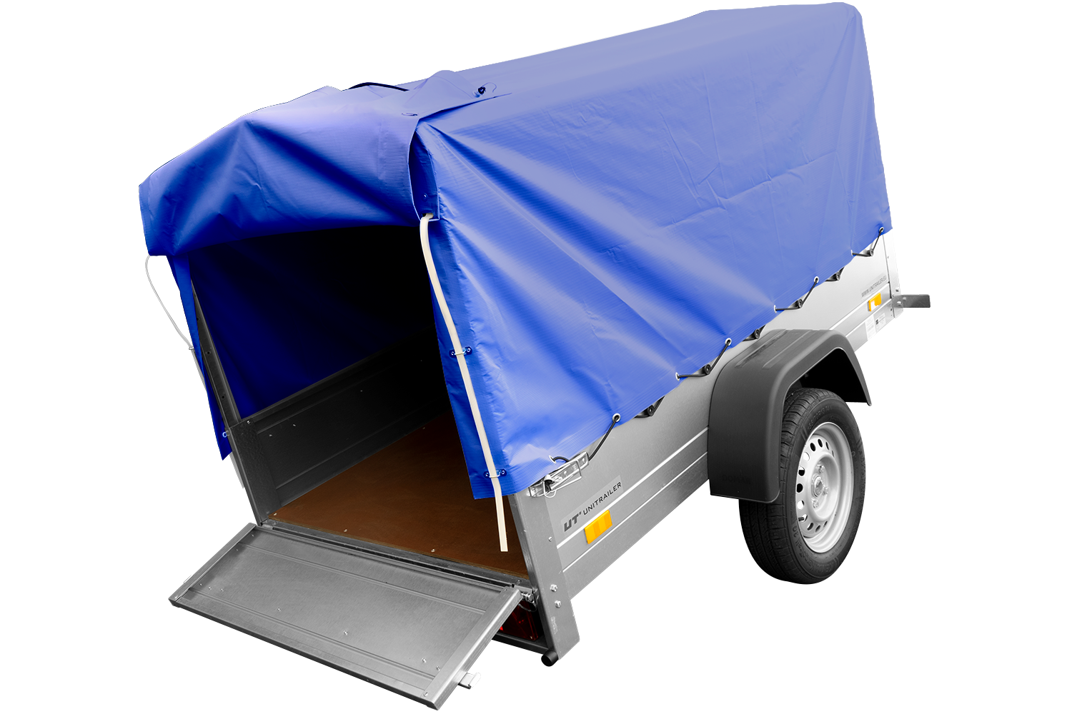 Pkw Anhänger mit Plane GARDEN TRAILER 201 KIPP 200×125 cm | 750 kg | kippbar | Hochplane | UNITRAILER - Imagen 3