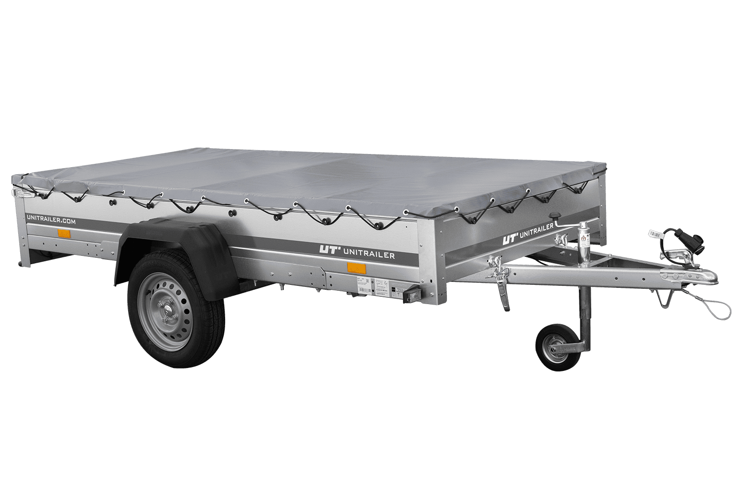 Pkw Anhänger mit Flachplane GARDEN TRAILER 264 KIPP | 264×125 cm | 750 kg | kippbar | UNITRAILER - Imagen 3