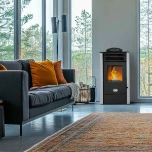 Estufa de Pellets California 9 kW | Clase 5 para hasta 80 m²