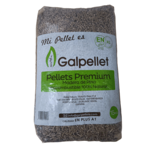 Pellets de Pino Premium Enplus A1 – Palet 77 Sacos de 15 kg | 100% Natural, Sin Aditivos