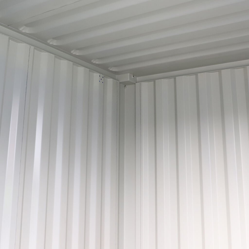 Gebrauchter 10 Fuß Materialcontainer mit Stahlboden – Staplergeeignet – Blau - Imagen 7