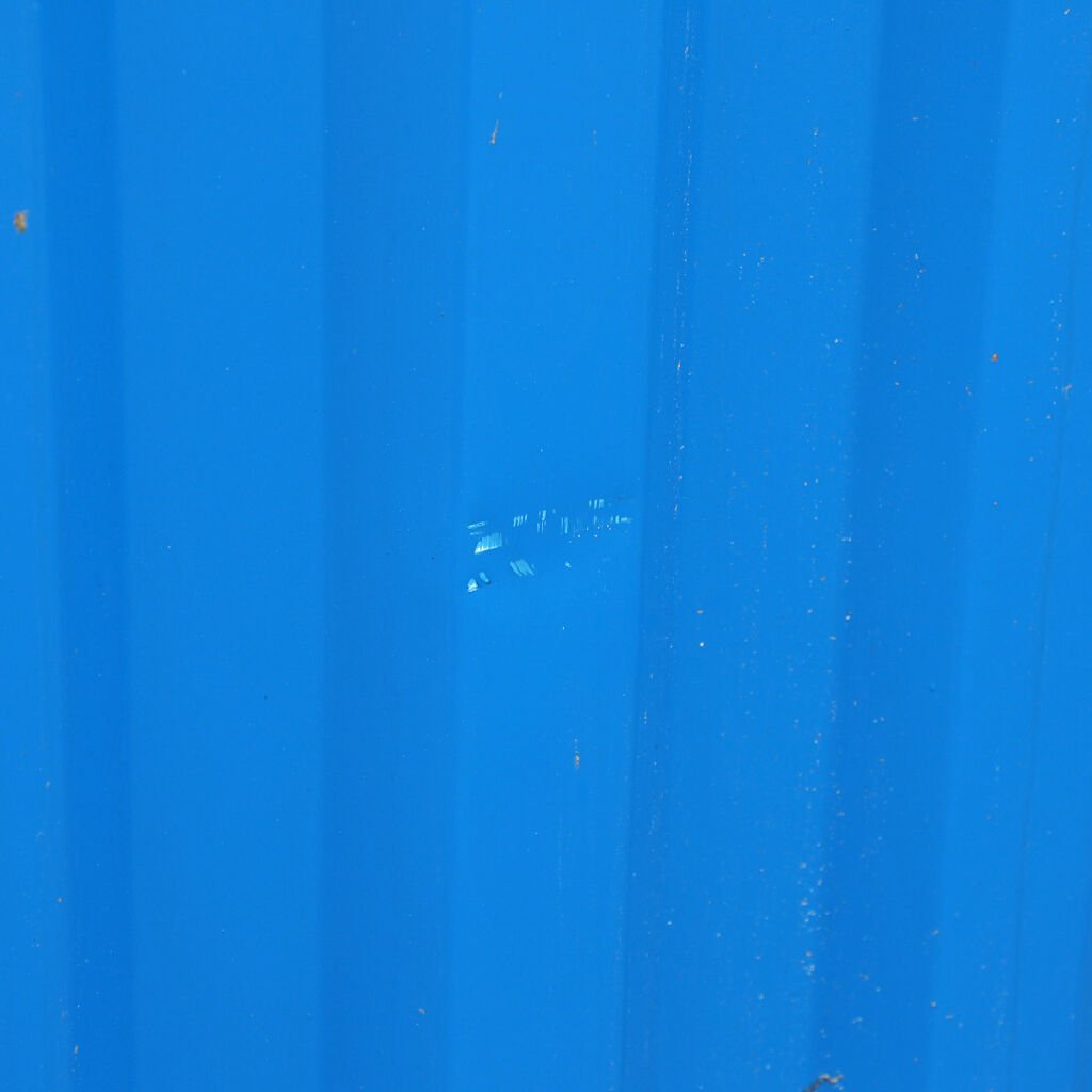 Gebrauchter 10 Fuß Materialcontainer mit Stahlboden – Staplergeeignet – Blau - Imagen 8