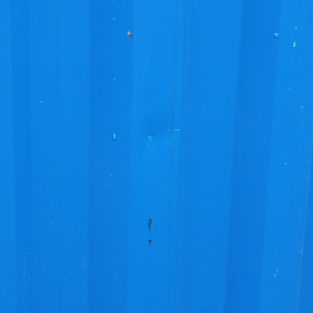 Gebrauchter 10 Fuß Materialcontainer mit Stahlboden – Staplergeeignet – Blau - Imagen 9