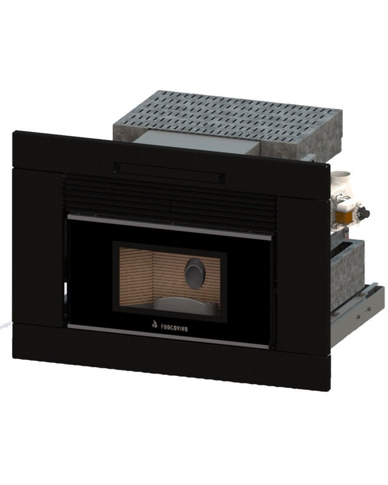 Estufa Insertable de Pellets Canalizable Llaima 12 kW + Chimenea INOX Gratis | WiFi A+