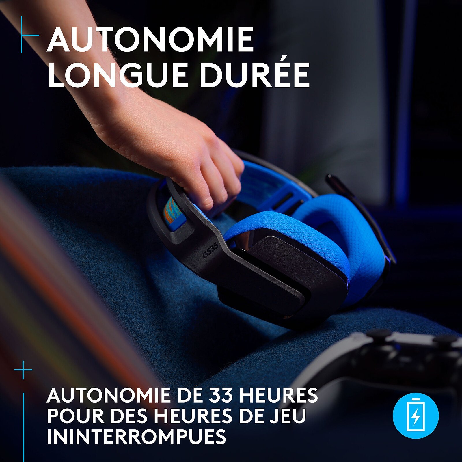 Auriculares Logitech G535 Lightspeed inalámbricos para PC, PS4 y PS5 - Imagen 3