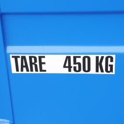 5 Fuß Materialcontainer zur Miete – CSC-zertifiziert – RAL 5010 Blau – Stahlboden - Imagen 4