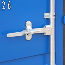 6 Fuß Materialcontainer zur Miete – CSC-zertifiziert – RAL 5010 Blau – Stahlboden - Imagen 3