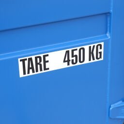 6 Fuß Materialcontainer zur Miete – CSC-zertifiziert – RAL 5010 Blau – Stahlboden - Imagen 8