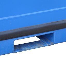 6 Fuß Materialcontainer zur Miete – CSC-zertifiziert – RAL 5010 Blau – Stahlboden - Imagen 2