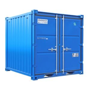 Neuer 8 Fuß Materialcontainer mit Holzboden – CSC-zertifiziert – RAL 5010 Blau