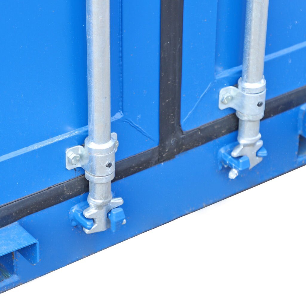 Neuer 8 Fuß Materialcontainer mit Holzboden – CSC-zertifiziert – RAL 5010 Blau - Imagen 5