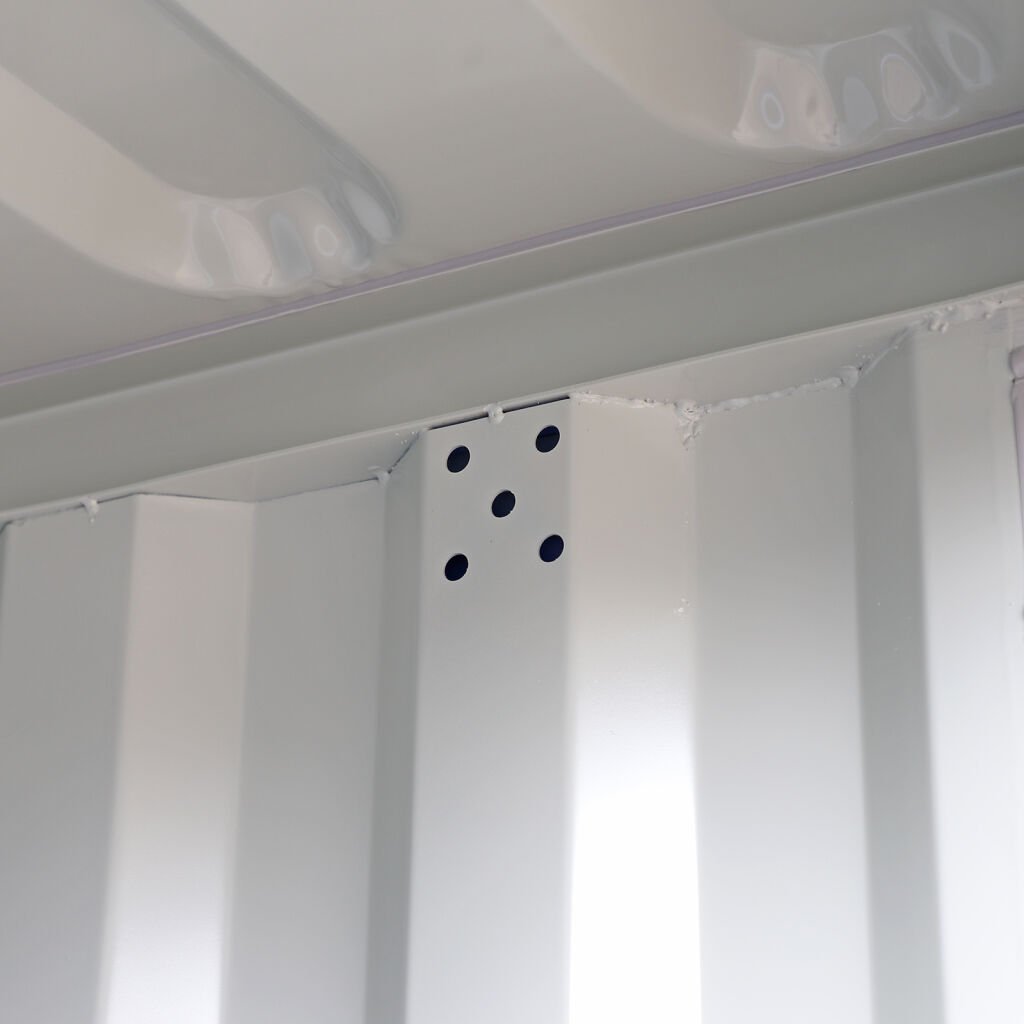 Neuer 8 Fuß Materialcontainer mit Holzboden – CSC-zertifiziert – RAL 5010 Blau - Imagen 8