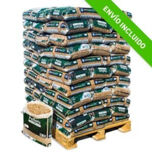 Palet 88 sacos GME WoodPellet 15 kg – ENplus A1, ecológico y alto poder calorífico