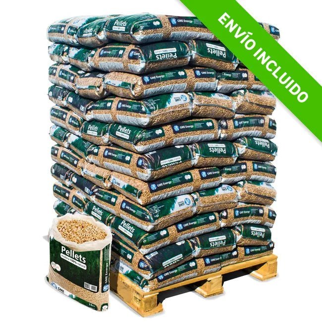 Palet 88 sacos GME WoodPellet 15 kg – ENplus A1, ecológico y alto poder calorífico