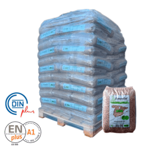Pellets Burpellet ENplus A1 – 2 Palets (144 Sacos de 15 kg) | 2,16 Toneladas | Calidad Premium