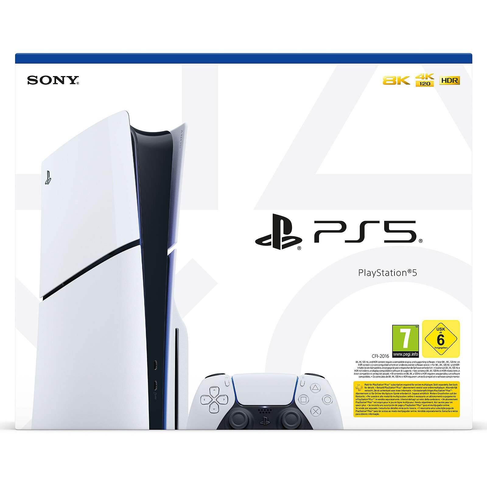PlayStation 5 Slim – Consola Sony 8K, 4K 120 FPS, SSD 825 GB - Imagen 5