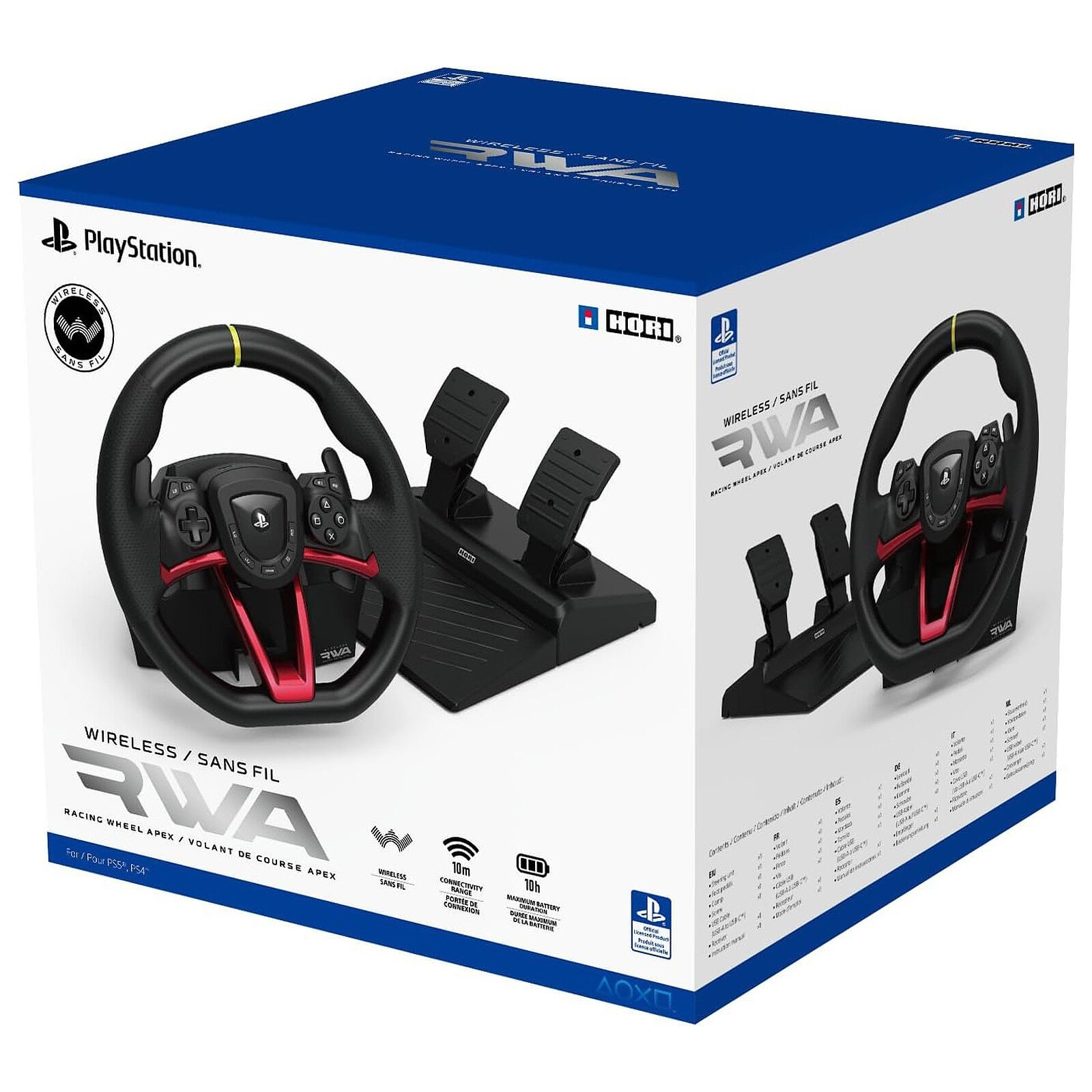 Volante Hori Apex Inalámbrico para PS5, PS4 y PC – 270° con Batería Recargable - Imagen 5