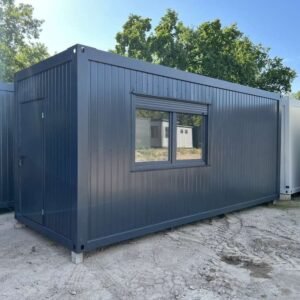Isolierter Wohncontainer aus Stahl mit Bad & Elektroinstallation – Ganzjahresmodul