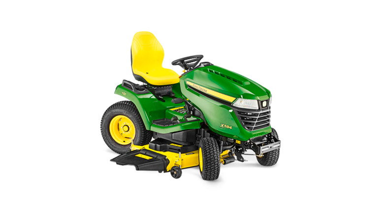 John Deere X584 Rasentraktor – 16,1 kW Kawasaki Motor, Allradantrieb, 122–137 cm Schnittbreite