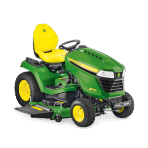 John Deere X590 Rasentraktor – 16,7 kW Kawasaki EFI Motor, K72 Hydrostatantrieb, 122–137 cm Schnittbreite